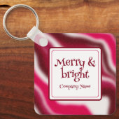 Porte-clés Ajouter un logo d'entreprise Bright Christmas Prom (Recto)