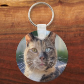 Porte-clés Ajouter une Personnaliser photo de chat (Verso)
