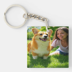 Porte-clés Ajouter une photo pour animaux de compagnie Person