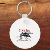 Porte-clés Ajouter Votre État Nom-État Oiseau (Recto)