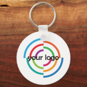 Porte-clés AJOUTER VOTRE LOGO Entreprise PERSONNALISÉE ENTREP (Recto)