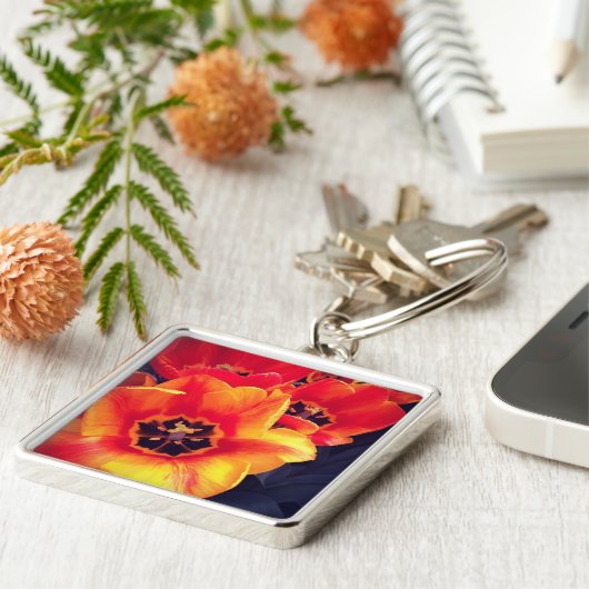 Porte-clés Ajouter votre photo (Côté)