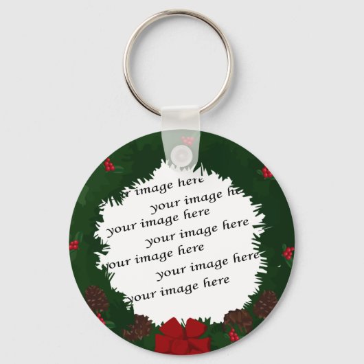 Porte-clés Ajouter votre photo (Recto)