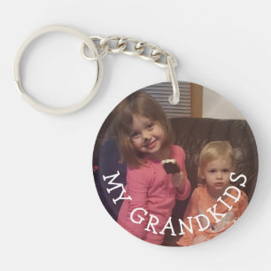 Porte-clés Ajouter votre photo Grandkids à ce Porte - clé