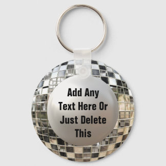 Porte-clés Ajouter votre Porte - clé de boule miroir Disco Co