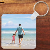 Porte-clés Ajouter votre propre photo ou votre propre texte e (Verso)