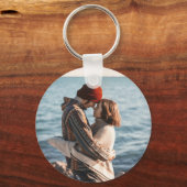 Porte-clés Ajouter votre propre photo personnalisée double fa (Verso)