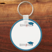 Porte-clés Ajouter votre propre Porte - clé de Graduation Ble (Recto)
