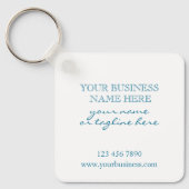 Porte-clés Ajouter votre QR Code Promotionnel Entreprise Simp (Recto)