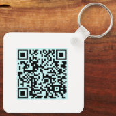 Porte-clés Ajouter votre QR Code Promotionnel Entreprise Simp (Verso)