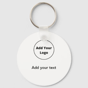 Porte-clés ajouter votre texte simple minimum personnalisé aj