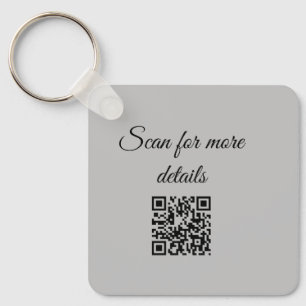 Porte-clés ajoutez et scannez le code q r ici ajoutez le nom