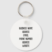 Porte-clés Ajoutez votre logo professionnel à cette (Verso)