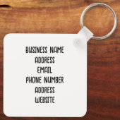 Porte-clés Ajoutez votre logo professionnel à cette (Verso)