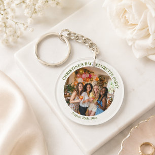 Porte-clés Ajoutez Votre Propre Photo Élégant Cadeau de Fête