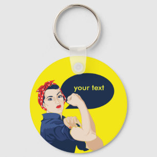 Porte-clés Ajoutez votre propre texte à la riveteuse Rosie