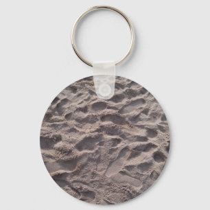 Porte-clés Ajoutez votre propre texte, écrivant en sable,
