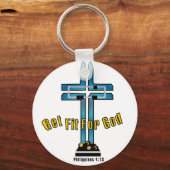 Porte-clés Ajuster à Dieu (Recto)