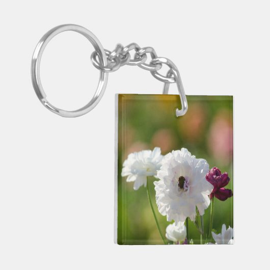 Porte-clés Ajustez les gisements de fleur (doubles faces) de (Devant gauche)