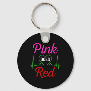Porte-clés Aka Pink Va Rouge Pour Les Femmes Sensibilisation