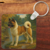 Porte-clés Akita (Verso)