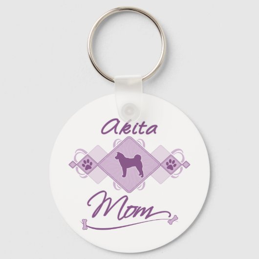Porte-clés Akita Maman (Recto)