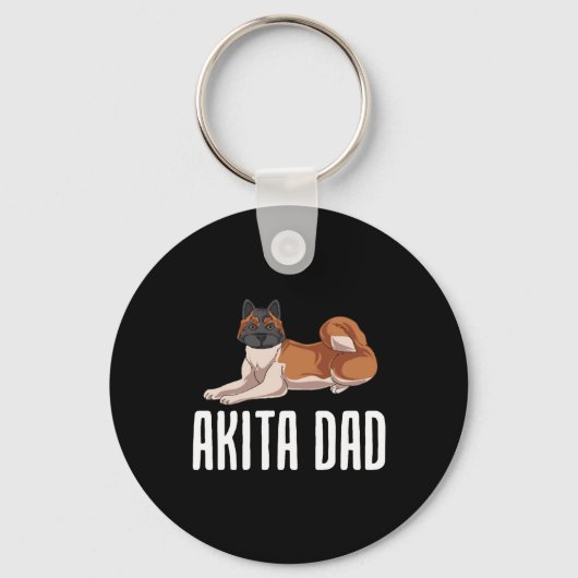 Porte-clés Akita Papa (Recto)