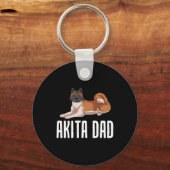 Porte-clés Akita Papa (Recto)