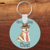 Porte-clés Akita Papa (Recto)