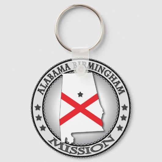 Porte-clés Alabama Birmingham LDS Mission Cadeaux (Recto)