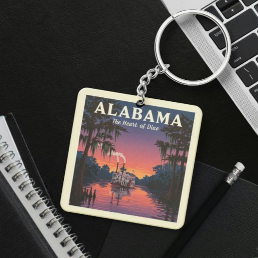 Porte-clés Alabama vintage