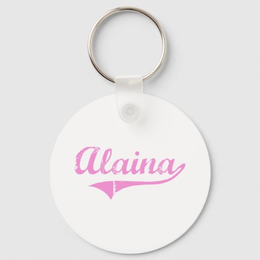 Porte-clés Alaina Classic Style Nom (Recto)