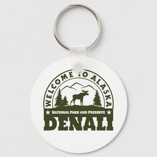 Porte-clés Alaska. Parc national et réserve de Denali (Recto)
