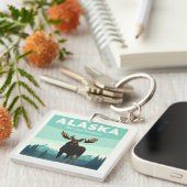 Porte-clés Alaska vintage (Devant Droit)