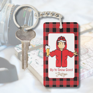 Porte-clés Alaskan Cruise Homme Caricature Drôle La Neige Drô