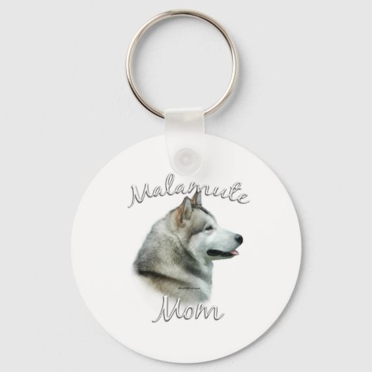 Porte-clés Alaskan Malamute Maman 2 (Recto)