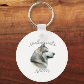 Porte-clés Alaskan Malamute Maman 2 (Recto)