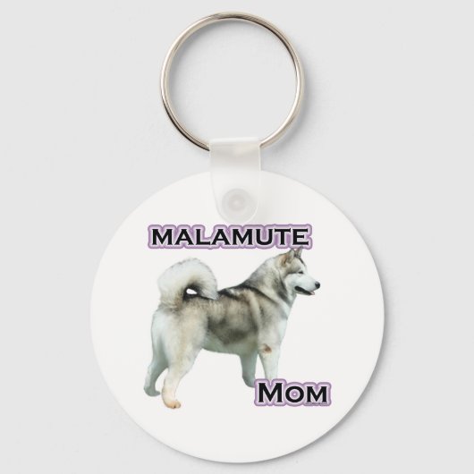 Porte-clés Alaskan Malamute Maman 4 (Recto)