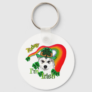 Porte-clés Alaskan Malamute St. Patrick's Day