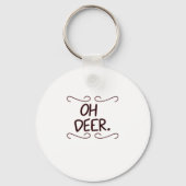 Porte-clés Alastor Oh Deer Creative Art Design Keychain (Recto)