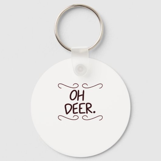Porte-clés Alastor Oh Deer Creative Art Design Keychain (Recto)