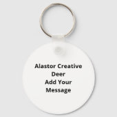Porte-clés Alastor Oh Deer Creative Art Design Keychain (Verso)