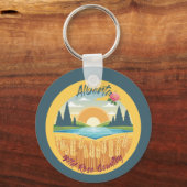 Porte-clés Alberta : Pays Rose sauvage (Verso)