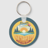 Porte-clés Alberta : Pays Rose sauvage (Verso)