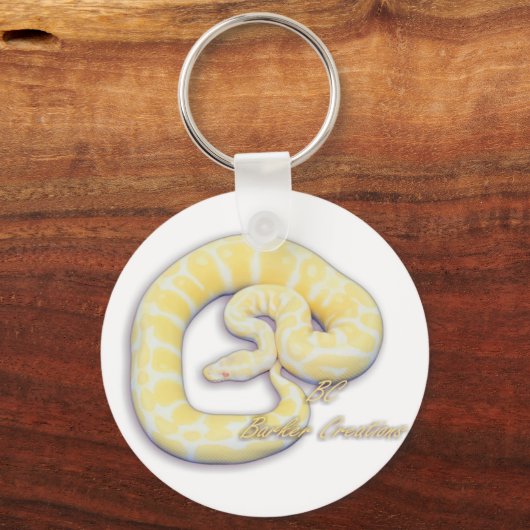 Porte-clés Albino Ball Python (Recto)