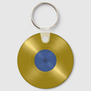 Porte-clés Album Gold Vinyl Record