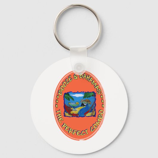 Porte-clés Alcool et Bahamas (Recto)