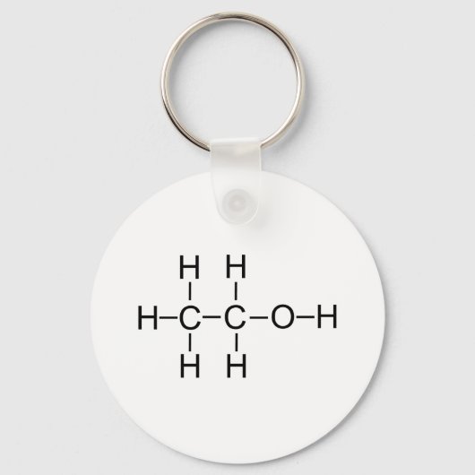 Porte-clés Alcool - Formule chimique (Recto)