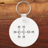 Porte-clés Alcool - Formule chimique (Recto)