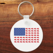 Porte-clés ALÉA-Drapeau À Cycle Automobile (Recto)